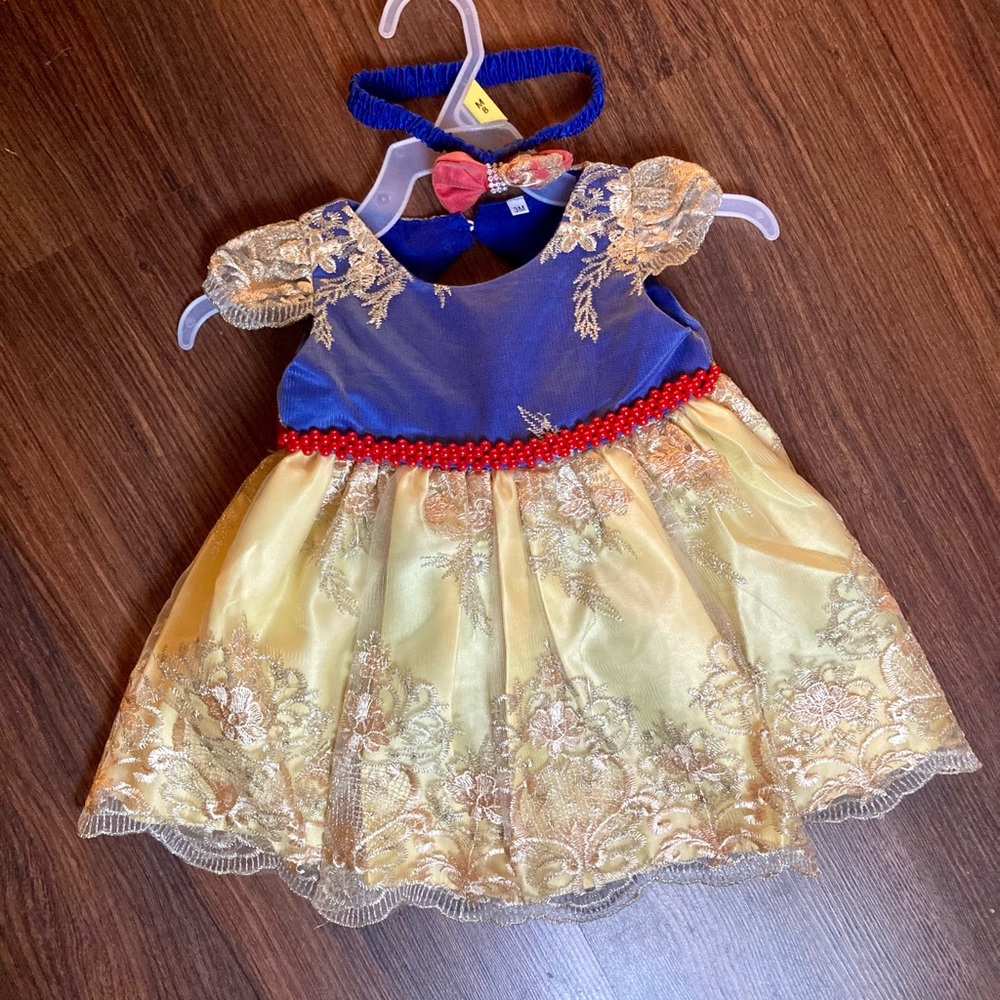 SOLD!  months Baby Dress Fancy Snow White
